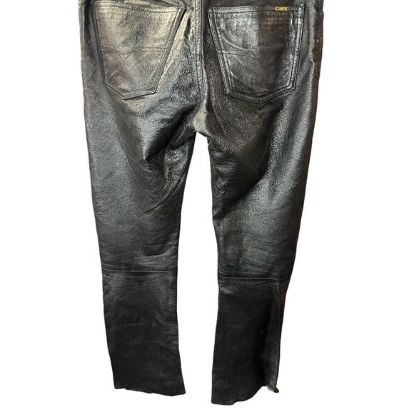 Diesel Industry | Men's Leather Black Pants sz 27 - Picture 6 of 14